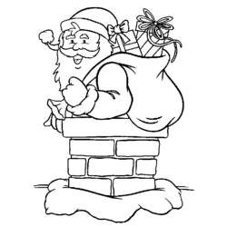 Dibujo para colorear: Papá Noel (Personajes) #104800 - Dibujos para Colorear e Imprimir Gratis