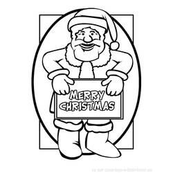 Dibujo para colorear: Papá Noel (Personajes) #104801 - Dibujos para Colorear e Imprimir Gratis