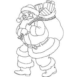 Dibujo para colorear: Papá Noel (Personajes) #104822 - Dibujos para Colorear e Imprimir Gratis