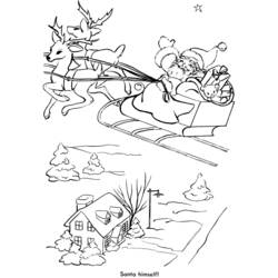 Dibujo para colorear: Papá Noel (Personajes) #104833 - Dibujos para Colorear e Imprimir Gratis