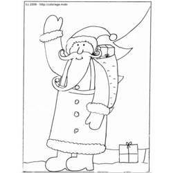 Dibujo para colorear: Papá Noel (Personajes) #104841 - Dibujos para Colorear e Imprimir Gratis