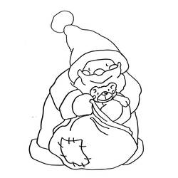 Dibujo para colorear: Papá Noel (Personajes) #104857 - Dibujos para Colorear e Imprimir Gratis