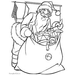 Dibujo para colorear: Papá Noel (Personajes) #104859 - Dibujos para Colorear e Imprimir Gratis