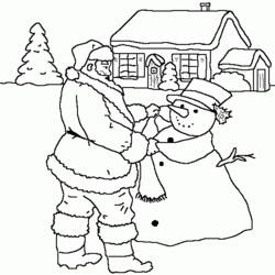 Dibujo para colorear: Papá Noel (Personajes) #104861 - Dibujos para Colorear e Imprimir Gratis