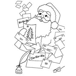 Dibujo para colorear: Papá Noel (Personajes) #104874 - Dibujos para Colorear e Imprimir Gratis