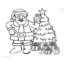 Dibujo para colorear: Papá Noel (Personajes) #104876 - Dibujos para Colorear e Imprimir Gratis