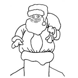 Dibujo para colorear: Papá Noel (Personajes) #104877 - Dibujos para Colorear e Imprimir Gratis