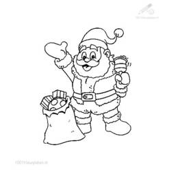 Dibujo para colorear: Papá Noel (Personajes) #104882 - Dibujos para Colorear e Imprimir Gratis