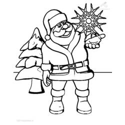 Dibujo para colorear: Papá Noel (Personajes) #104886 - Dibujos para Colorear e Imprimir Gratis