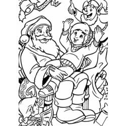 Dibujo para colorear: Papá Noel (Personajes) #104890 - Dibujos para Colorear e Imprimir Gratis