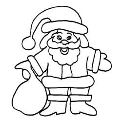 Dibujo para colorear: Papá Noel (Personajes) #104891 - Dibujos para Colorear e Imprimir Gratis