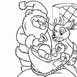 Dibujo para colorear: Papá Noel (Personajes) #104893 - Dibujos para Colorear e Imprimir Gratis