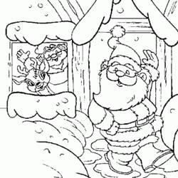 Dibujo para colorear: Papá Noel (Personajes) #104894 - Dibujos para Colorear e Imprimir Gratis