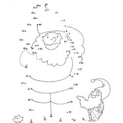 Dibujo para colorear: Papá Noel (Personajes) #104909 - Dibujos para Colorear e Imprimir Gratis