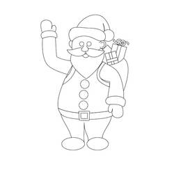 Dibujo para colorear: Papá Noel (Personajes) #104910 - Dibujos para Colorear e Imprimir Gratis