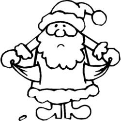 Dibujo para colorear: Papá Noel (Personajes) #104938 - Dibujos para Colorear e Imprimir Gratis