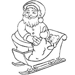 Dibujo para colorear: Papá Noel (Personajes) #104942 - Dibujos para Colorear e Imprimir Gratis