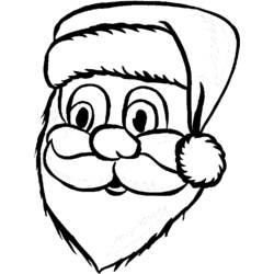 Dibujo para colorear: Papá Noel (Personajes) #104943 - Dibujos para Colorear e Imprimir Gratis