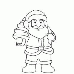 Dibujo para colorear: Papá Noel (Personajes) #104945 - Dibujos para Colorear e Imprimir Gratis