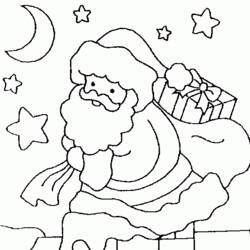 Dibujo para colorear: Papá Noel (Personajes) #104960 - Dibujos para Colorear e Imprimir Gratis