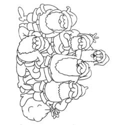 Dibujo para colorear: Papá Noel (Personajes) #104985 - Dibujos para Colorear e Imprimir Gratis
