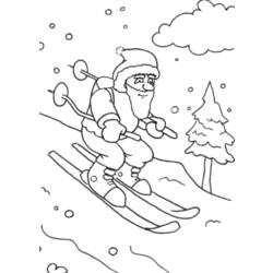 Dibujo para colorear: Papá Noel (Personajes) #104992 - Dibujos para Colorear e Imprimir Gratis