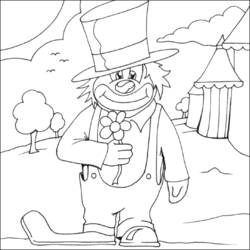 Dibujo para colorear: Payaso (Personajes) #91128 - Dibujos para Colorear e Imprimir Gratis