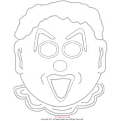 Dibujo para colorear: Payaso (Personajes) #91205 - Dibujos para Colorear e Imprimir Gratis