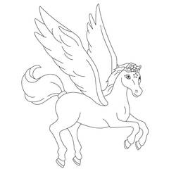 Dibujo Pegaso (Personajes) #209043 para imprimir y colorear