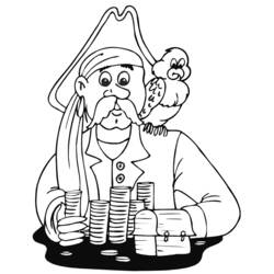 Dibujo para colorear: Pirata (Personajes) #105005 - Dibujos para Colorear e Imprimir Gratis