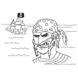 Dibujo para colorear: Pirata (Personajes) #105025 - Dibujos para Colorear e Imprimir Gratis