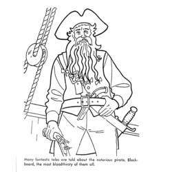 Dibujo para colorear: Pirata (Personajes) #105034 - Dibujos para Colorear e Imprimir Gratis