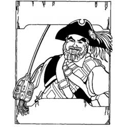 Dibujo para colorear: Pirata (Personajes) #105327 - Dibujos para Colorear e Imprimir Gratis