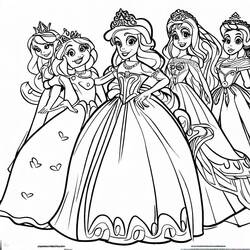Dibujo Princesa (Personajes) #183444 para imprimir y colorear