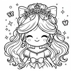 Dibujo Princesa (Personajes) #212204 para imprimir y colorear