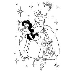 Dibujo para colorear: Princesa (Personajes) #85185 - Dibujos para Colorear e Imprimir Gratis