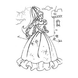 Dibujo para colorear: Princesa (Personajes) #85192 - Dibujos para Colorear e Imprimir Gratis