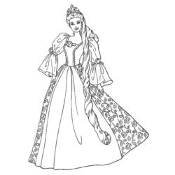 Dibujo para colorear: Princesa (Personajes) #85201 - Dibujos para Colorear e Imprimir Gratis