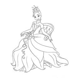 Dibujo para colorear: Princesa (Personajes) #85207 - Dibujos para Colorear e Imprimir Gratis