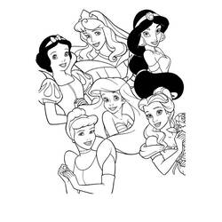 Dibujo para colorear: Princesa (Personajes) #85210 - Dibujos para Colorear e Imprimir Gratis