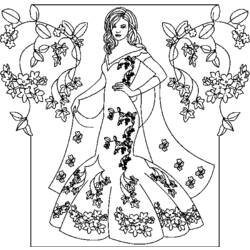 Dibujo para colorear: Princesa (Personajes) #85212 - Dibujos para Colorear e Imprimir Gratis