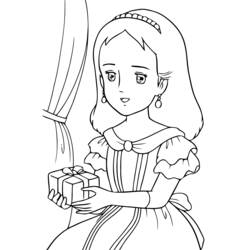 Dibujo para colorear: Princesa (Personajes) #85252 - Dibujos para Colorear e Imprimir Gratis