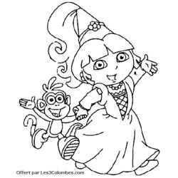 Dibujo para colorear: Princesa (Personajes) #85255 - Dibujos para Colorear e Imprimir Gratis