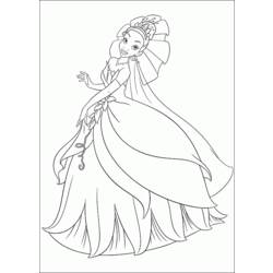 Dibujo para colorear: Princesa (Personajes) #85256 - Dibujos para Colorear e Imprimir Gratis