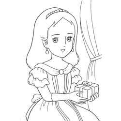 Dibujo para colorear: Princesa (Personajes) #85263 - Dibujos para Colorear e Imprimir Gratis