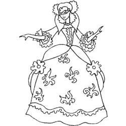 Dibujo para colorear: Princesa (Personajes) #85272 - Dibujos para Colorear e Imprimir Gratis