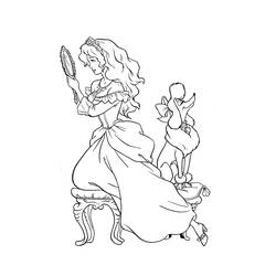 Dibujo para colorear: Princesa (Personajes) #85302 - Dibujos para Colorear e Imprimir Gratis