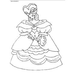 Dibujo para colorear: Princesa (Personajes) #85306 - Dibujos para Colorear e Imprimir Gratis