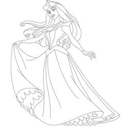 Dibujo para colorear: Princesa (Personajes) #85311 - Dibujos para Colorear e Imprimir Gratis