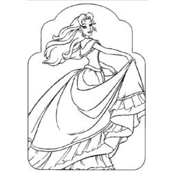 Dibujo para colorear: Princesa (Personajes) #85313 - Dibujos para Colorear e Imprimir Gratis